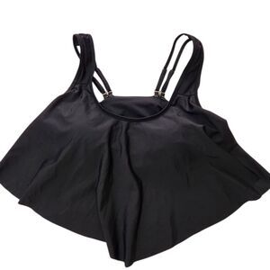 Belong Bikini Top Size Large Black Removable Pads.   New